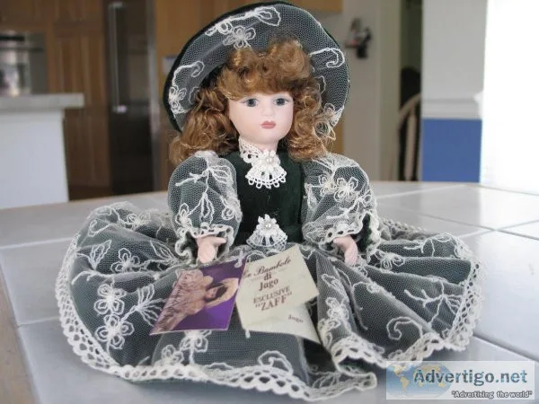 Sitting PORCELAIN JOINTED DOLL