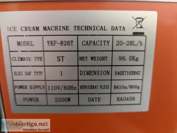 Icecream machine