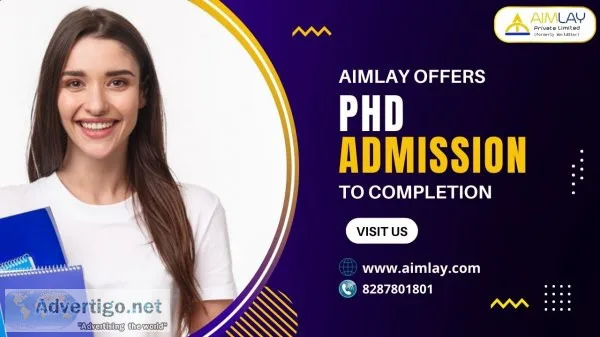 Phd admission services in india
