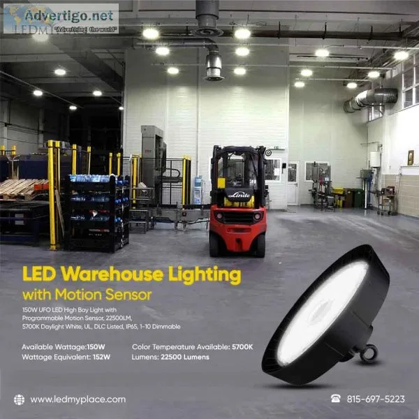 Order Now High-Quality LED Warehouse Lighting with Motion Sensor