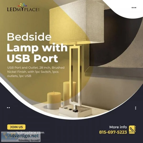 Order Bedside Lamp with USB Port for Effortless Ambiance at a Di