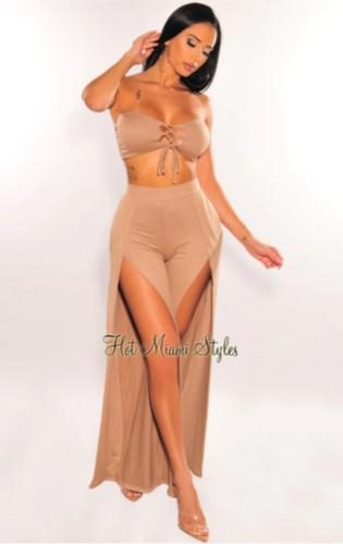 Buy Fashionable Palazzo Pant Two Piece Set - Hot Miami Styles
