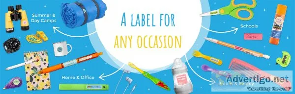 School And Camp Labels