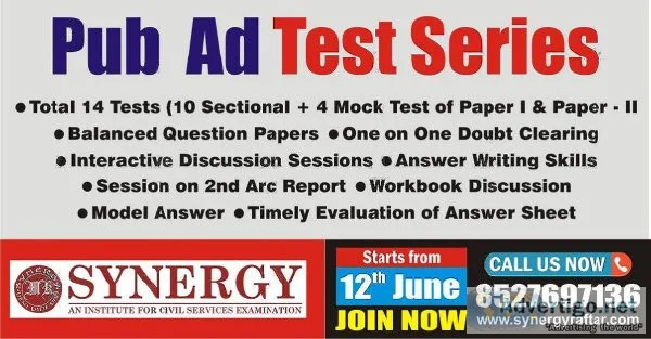 Best Test Series for Public Administration Optional for Civil Se