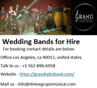 Grand Latin Wedding Bands for Hire at budget price.