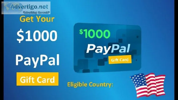 win a 1000 Paypal Gift Card only for US Citizens