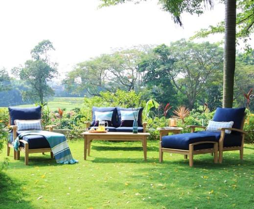 Best Navy Cushion Slipcover Replacement For Conversation Set