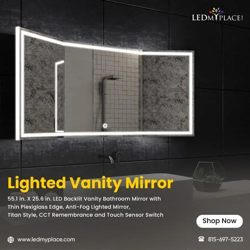 Get an Engaging Look in Your Bathroom with Lighted Vanity Mirror