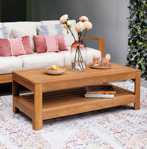 Teak Outdoor Coffee Table Patio Furniture &ndash Cambridge Casua