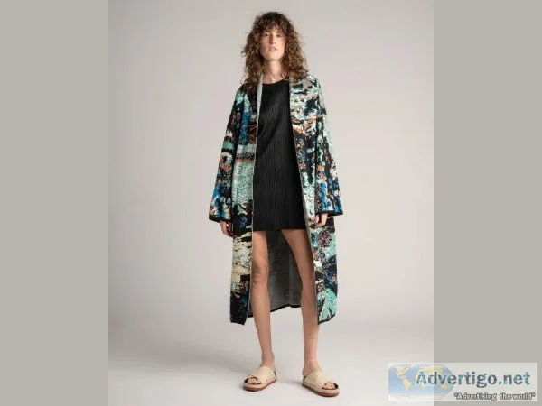 Long Knitted Cotton Kaftan Online - New York  &ndash Zalivako