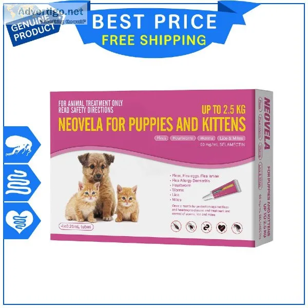 Neovela for Kittens and Puppies Upto 2.5 Kg Heartworm Prevention