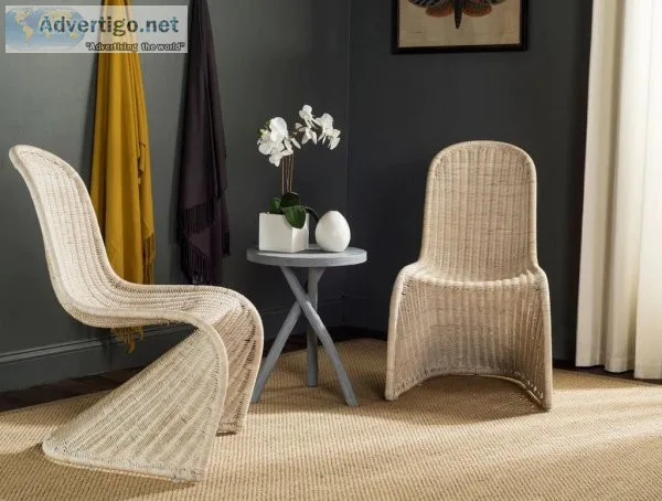 Buy Tana Wicker Side Chair Set Of 2 Online at American Home Furn