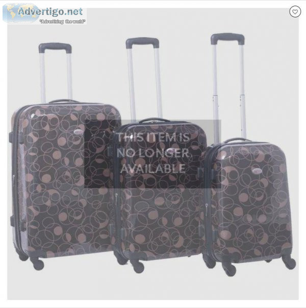 American Flyer Swirl 3-piece Hardside Spinner Luggage Set