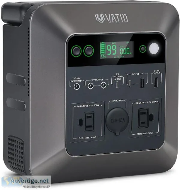 Ultra-light Rechargeable Power Station (Black)