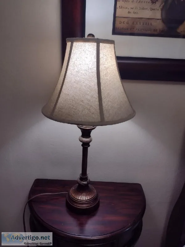 Bronze Table Lamp wShade