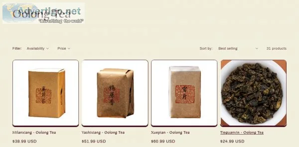Chinese oolong tea