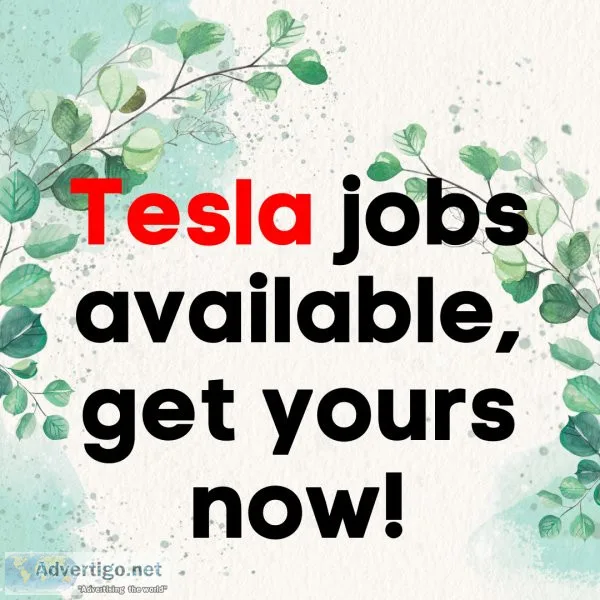 Tesla jobs available get yours now