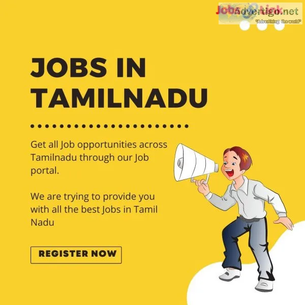 Latest openings of Jobs in Tamil Nadu 2022