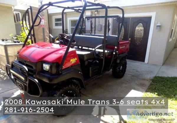2008 Kawasaki Mule Trans 3-6 seats 4x4