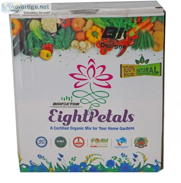 Eight petals home garden kit - organic bio fertilizer for plants
