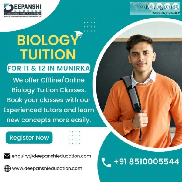 Biology tuition near me | deepanshi classes