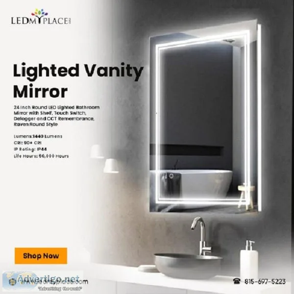 Get the Perfect Bathroom Look with a Lighted Vanity Mirror