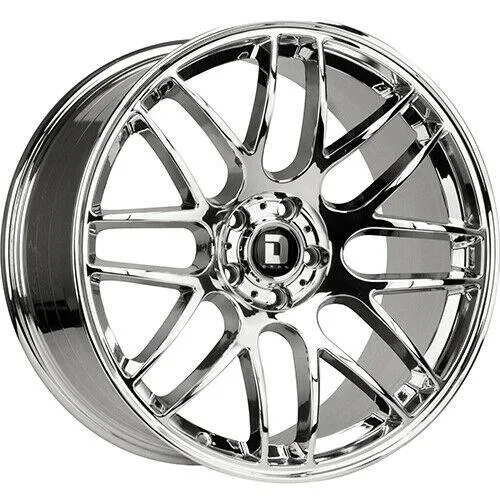 18x8 5x120 40mm offset Chrome Wheels