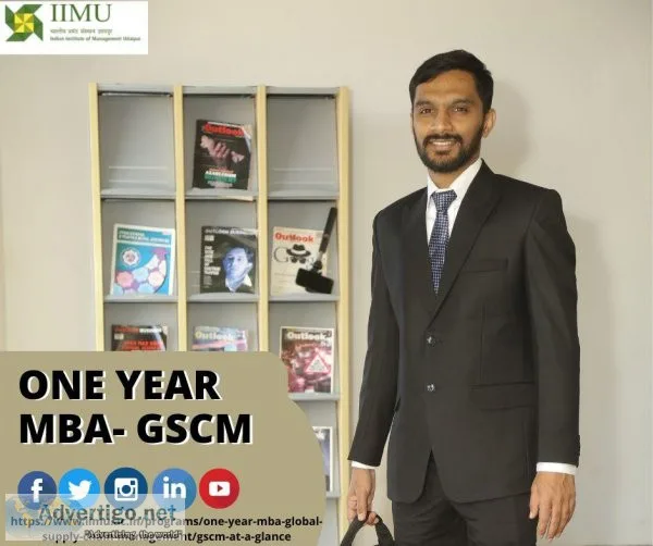 One Year MBA in Global Chain Supply Management - IIM Udaipur