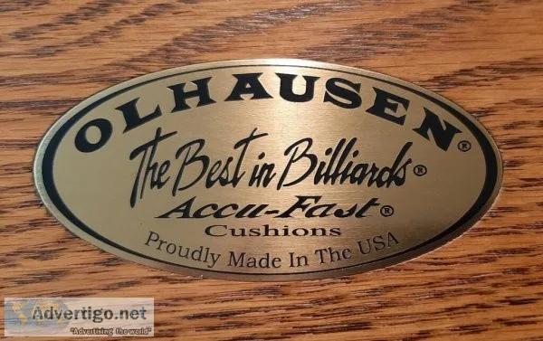 Olhausen Pool Table with Oak Covers (Boerne and San Antonio Area
