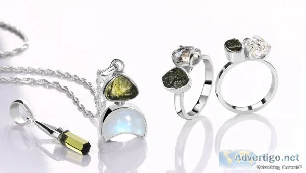 Wholesale moldavite gemstone jewelry at rananjay exports