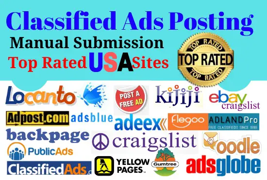 I will post free classified ads posting in usa, uk, aus top rate