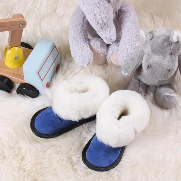 Sheepskin Slippers and Wool Socks For Kids - Garneau Slippers