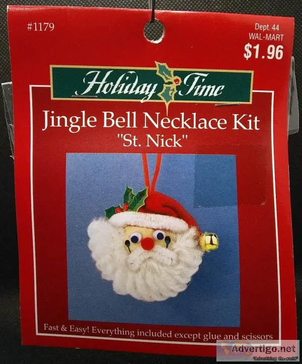 Jingle Bell Necklace Craft Kit -- &quotSt. Nick&quot
