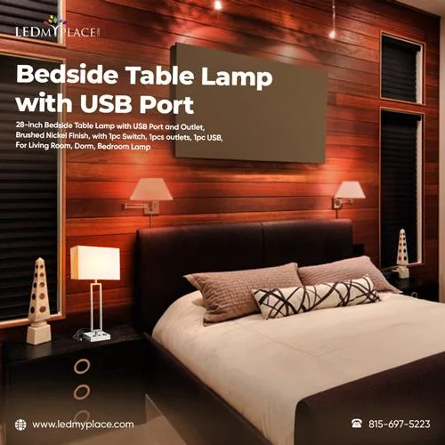 Shop Now Bedside Table Lamp with USB Port a Multifunctional Fixt
