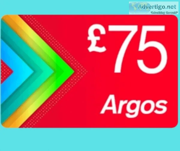 Get a &pound75 Argos Gift Card Gift Card Free Just Submit Your E