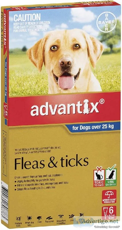 Advantix Flea Tick and Biting Insect Control for XLarge Dogs Blu
