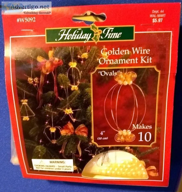 Holiday Time Golden Wire Oval Kit