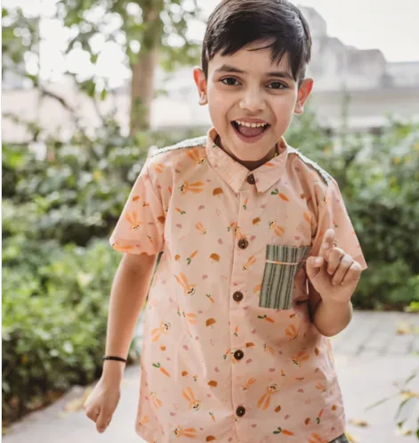 Buy online kids cotton shirts & western wear at amala earth