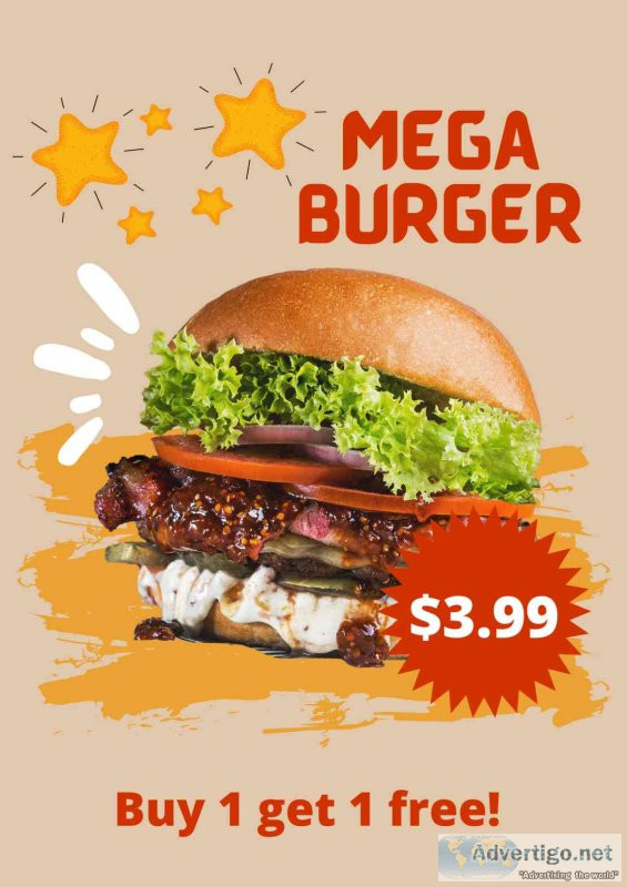 Buy 1 burger and get 1 free