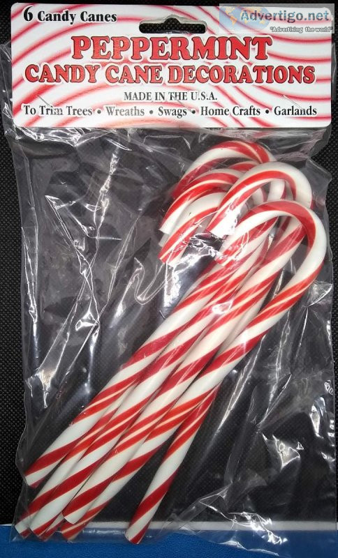 16 Packages of Decorative Candy Canes