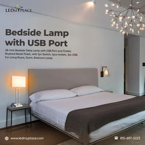 Get One for Your Bedroom Bedside Lamp with USB Port
