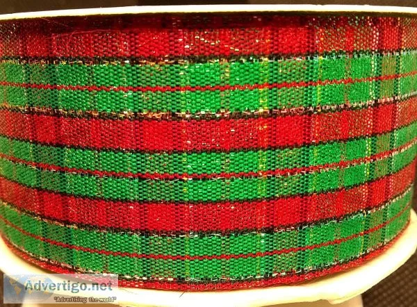 One spool of Yuletide Ribbon (1 516&quot by 4 yards)