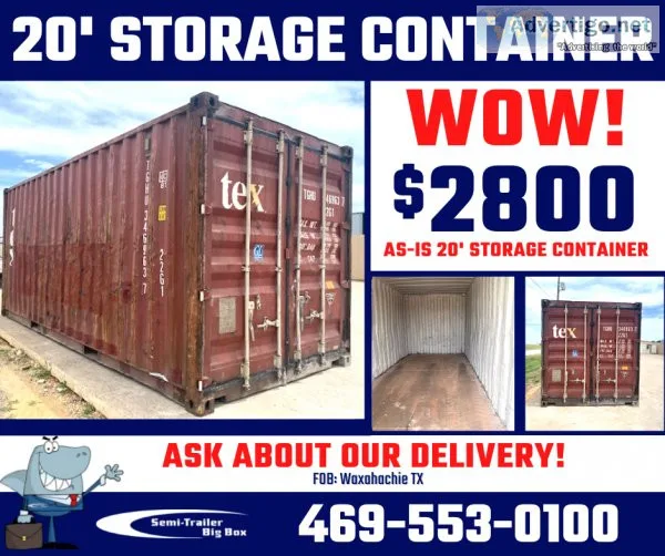 20  STORAGE CONTAINERS - FOR SALE WAXAHACHIE TX