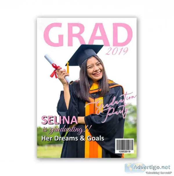 Customised Magazine Cover For Graduation - Kidz Party Store