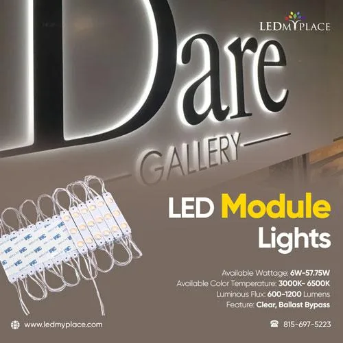 Get an Adorable LED Module Lights for Your Depth Signs and Logos