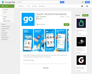 Gopuff Alcohol and Food Delivery