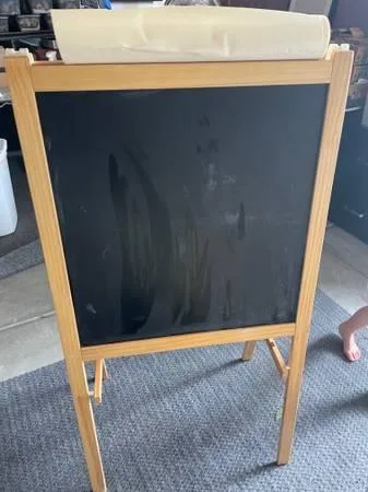 Easel 17&quot L x 24&quot W x 46&quot H BlackNaturalWhite - 20 (