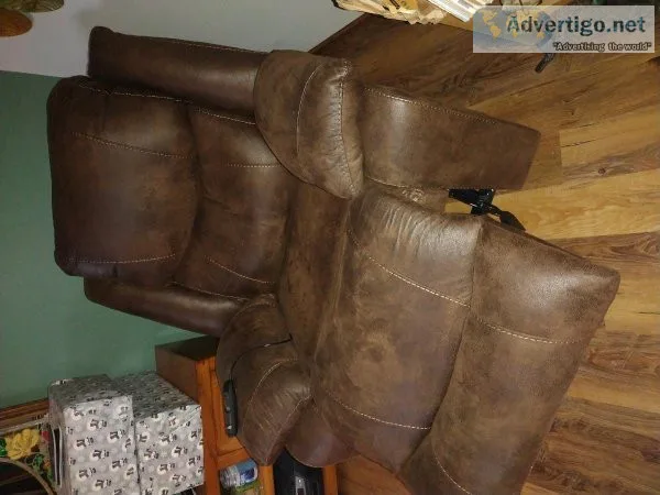 Leather recliner
