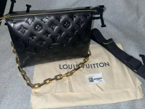 Louis Vuitton Coussin Shoulder Bag PM Black Leather BRAND NEW