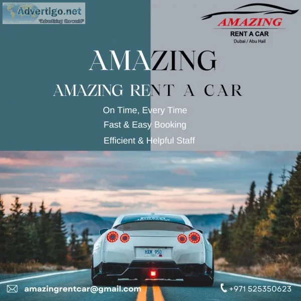 Luxurious car rental dubai
